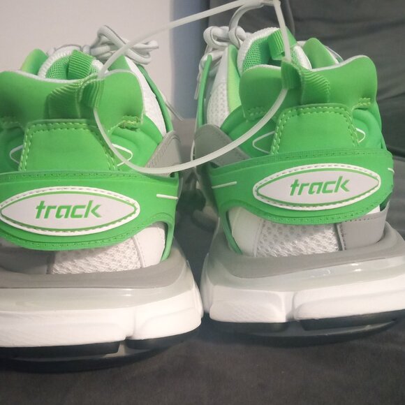 BALENCIAGA Track Men\'s Sneakers Size 45E EU/ 12M US  WHITE GREEN COLOR